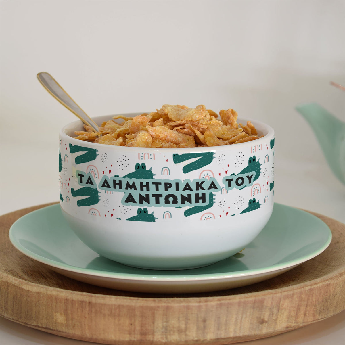 Christmas Cute Penguins - Personalized Ceramic Bowl - GOTShirts