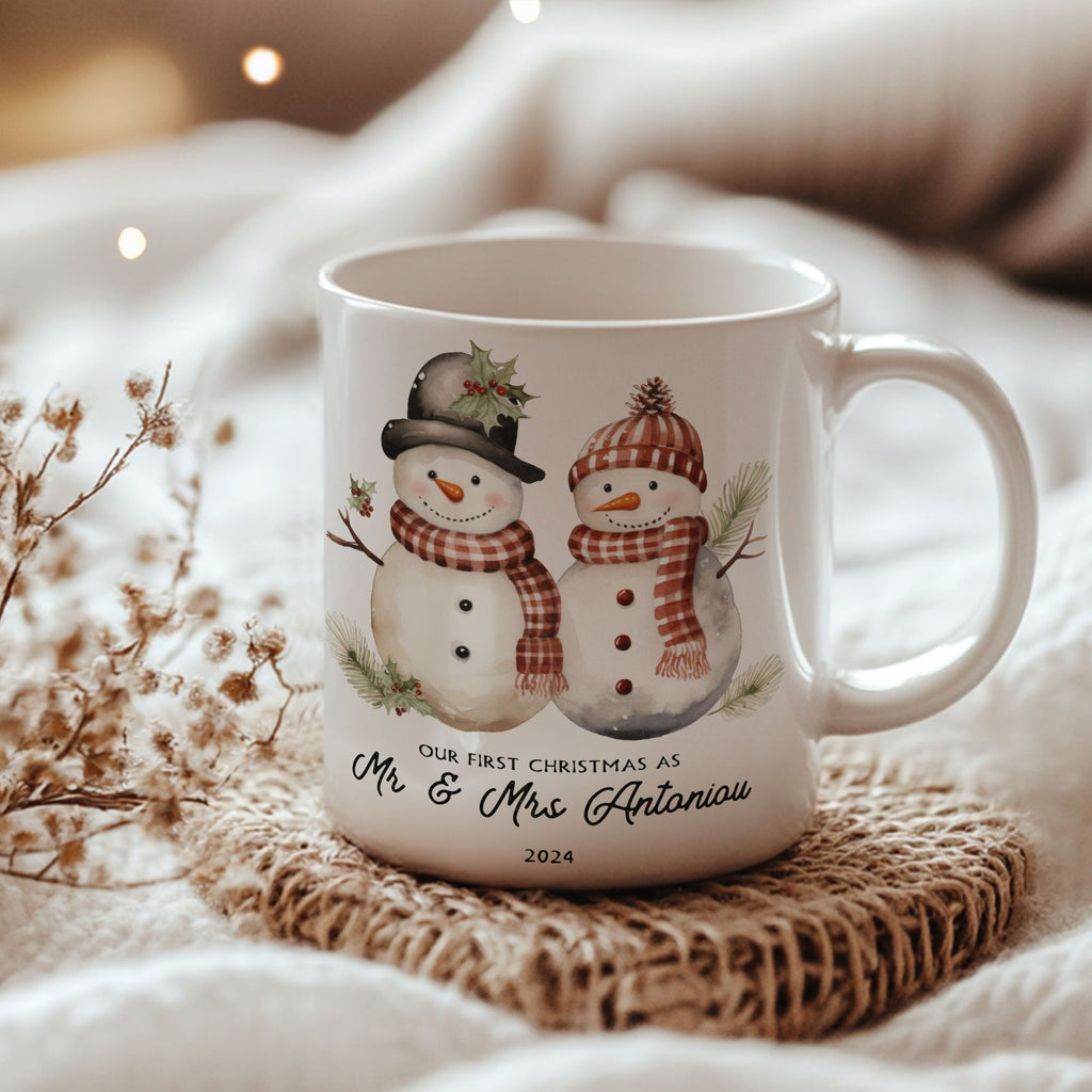 Mr & Mrs Snowman - Ceramic Mug 330ml - GOTShirts