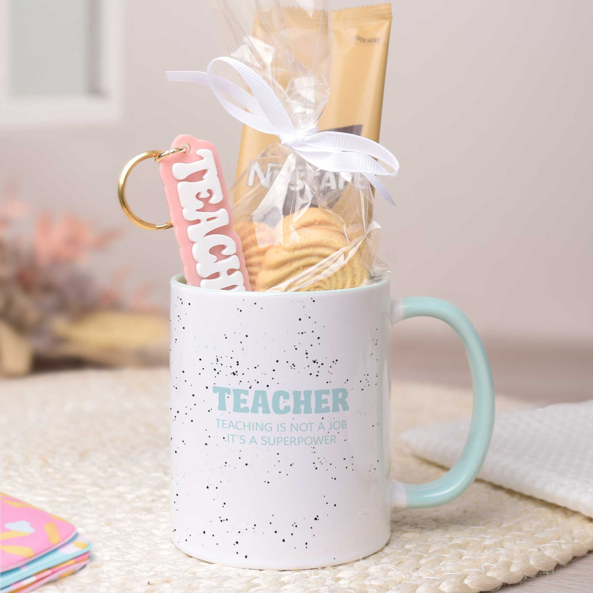 Teaching Is Superpower - Mug & Keyring Gift Set - GOTShirts
