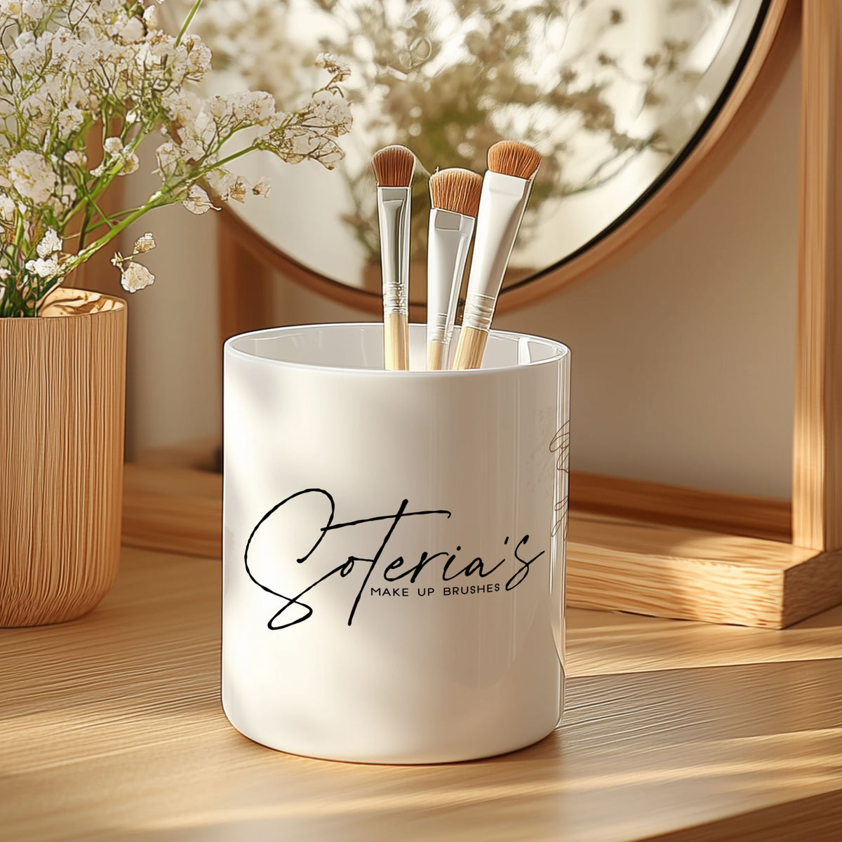 Her Makeup Brushes - Makeup Brush Holder Gift Box - GOTShirts