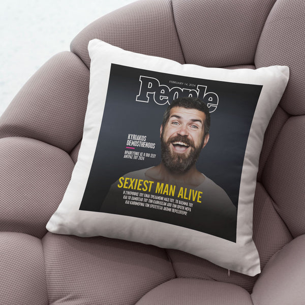 Magazine Design - White Pillow - GOTShirts