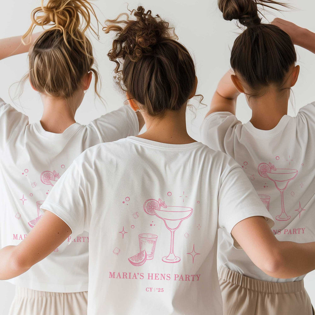 Pink Hen Party - T-shirt (2 Sides Design) - GOTShirts