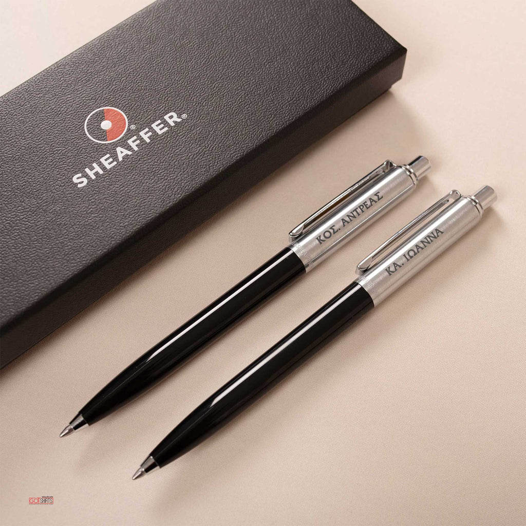 Personalized Black/Silver SHEAFFER Pen (Engraved)