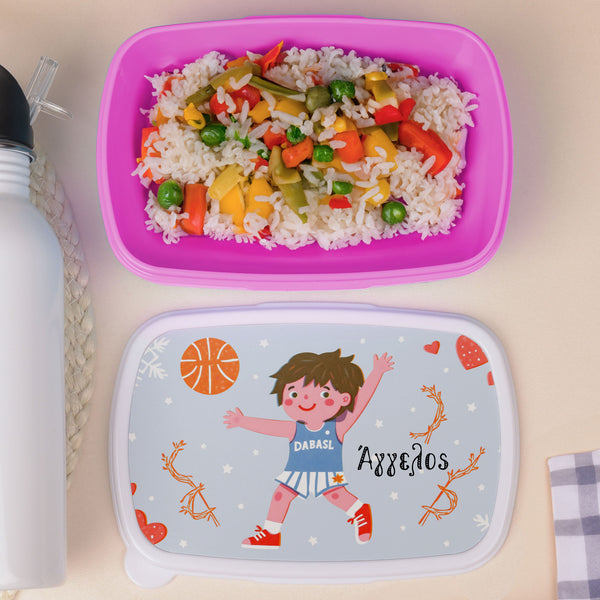 Basketball Boy - Plastic Lunch Box - GOTShirts