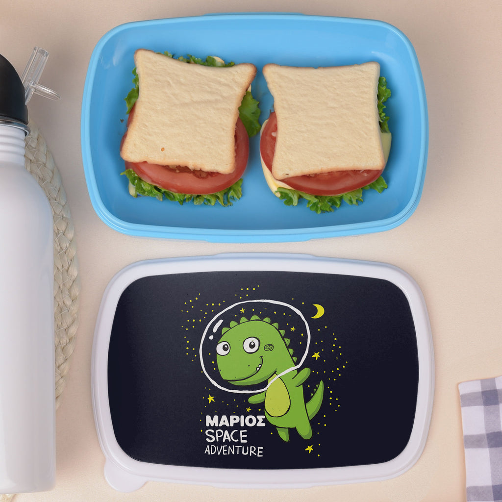 Dinosaur In Space - Plastic Lunch Box