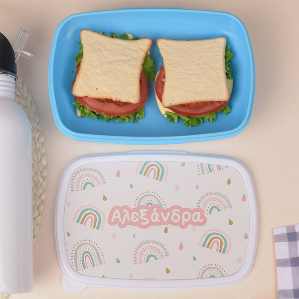 Rainbow Pattern - Plastic Lunch Box - GOTShirts