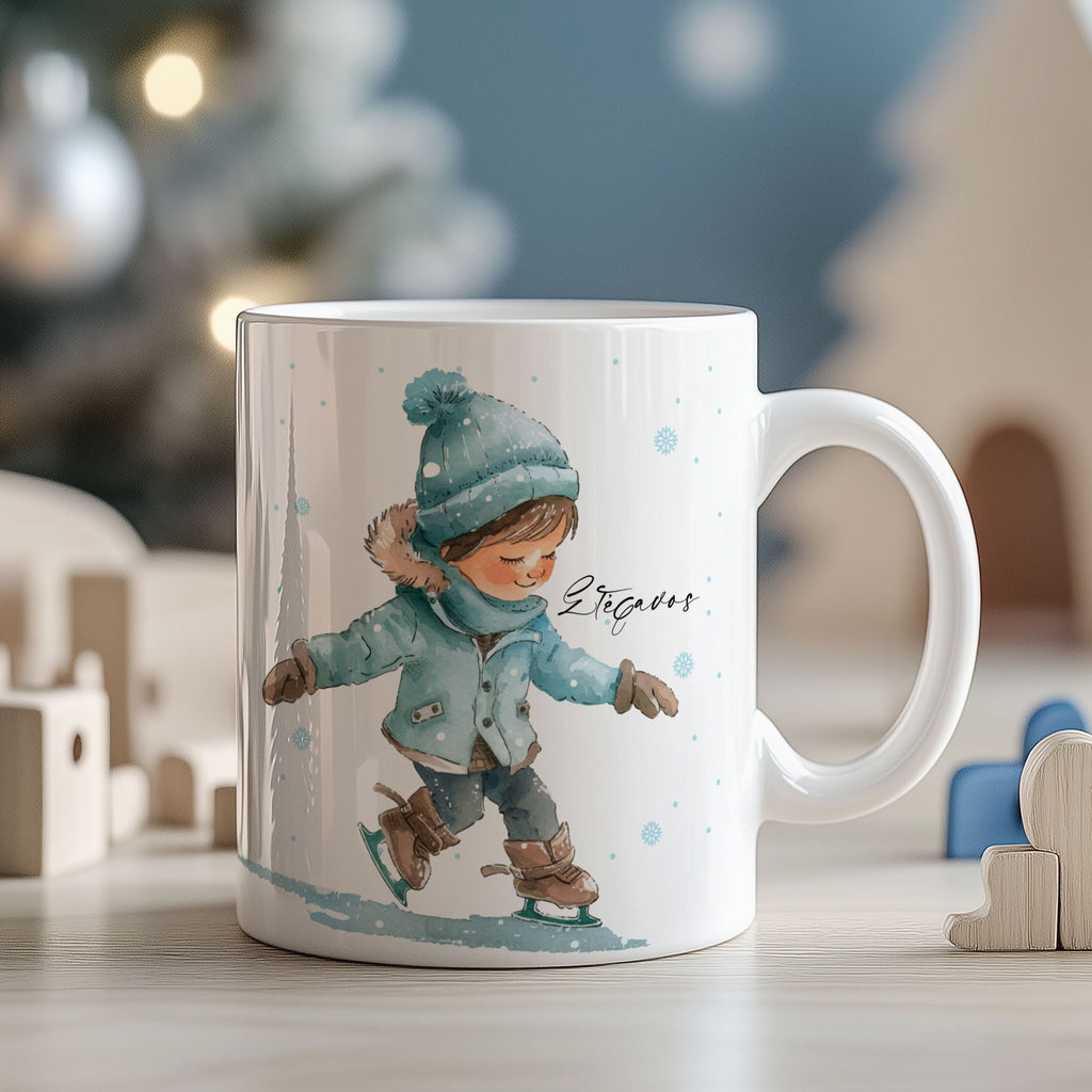Watercolor Ice Skater - Ceramic Mug 330ml - GOTShirts