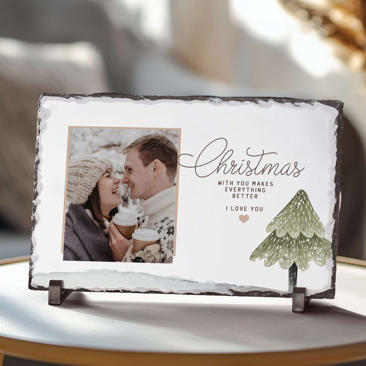 With You Makes Everything Better - Rock Photo Slate - GOTShirts