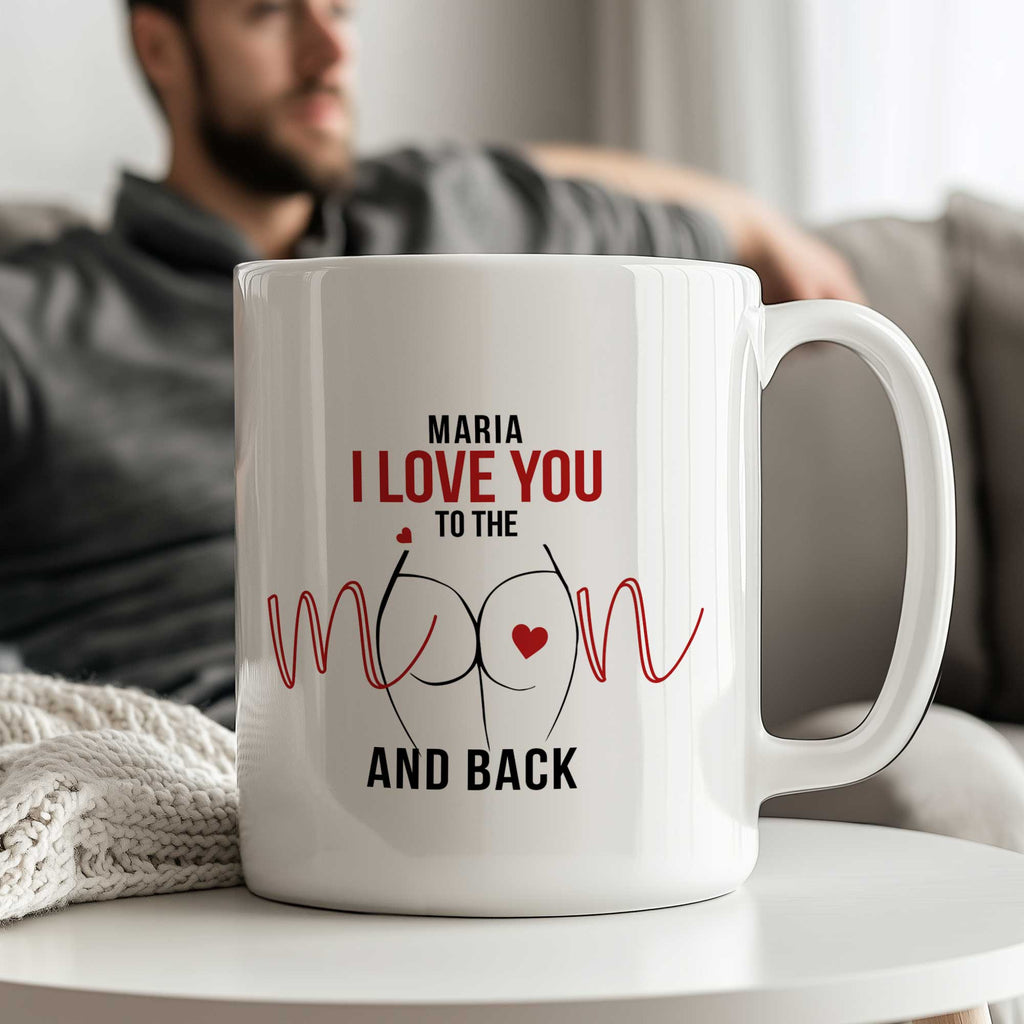 To The Moon And Back - Big Ceramic Mug 18oz - GOTShirts