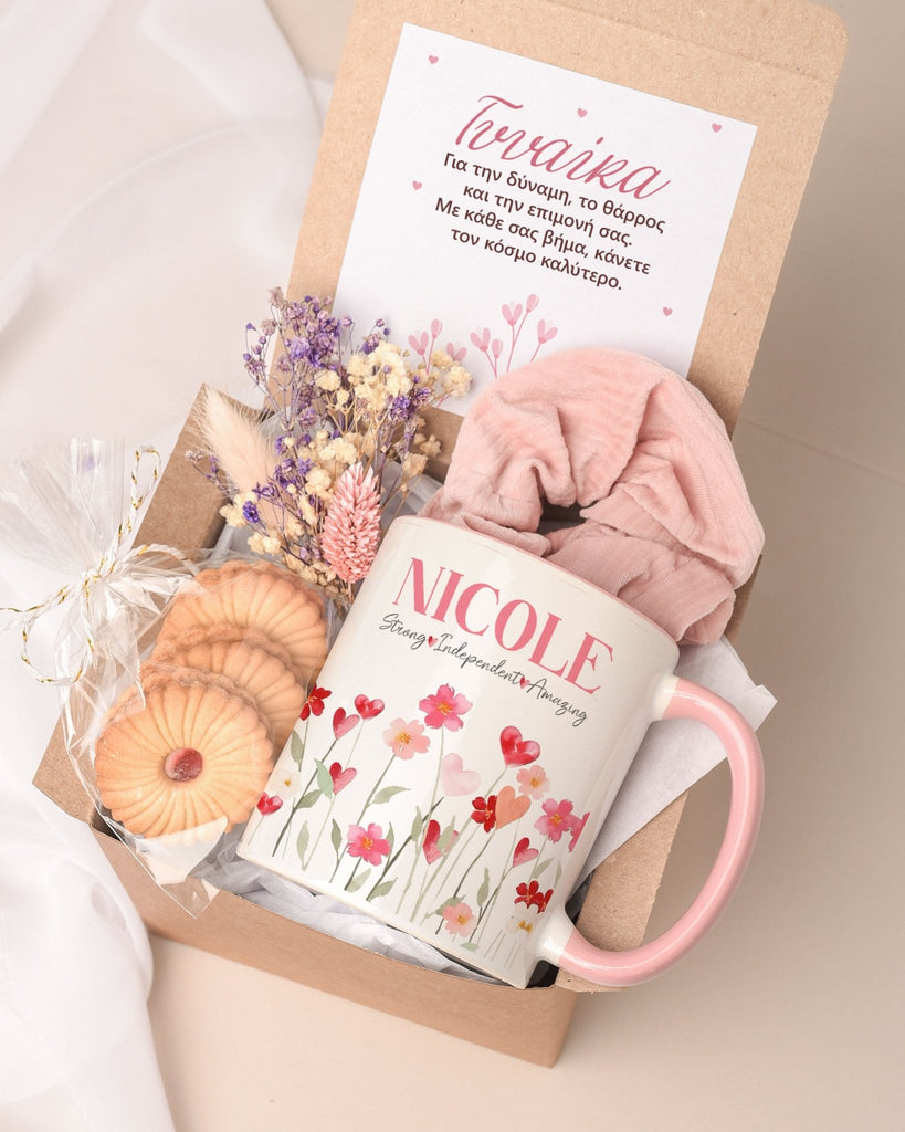 Strong Independent Amazing - Pink Mug Gift Box - GOTShirts