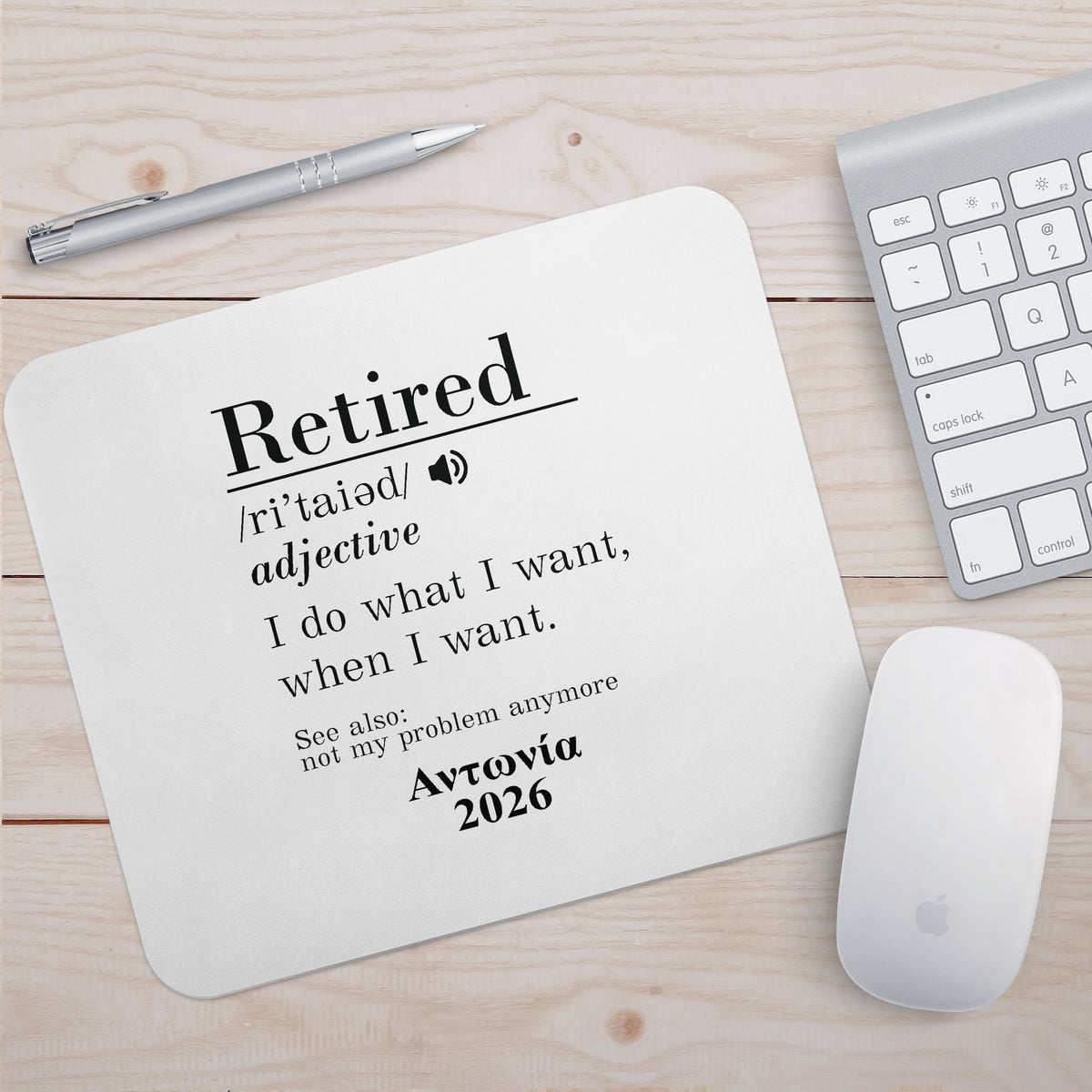 Retired Definition - Mousepad - GOTShirts