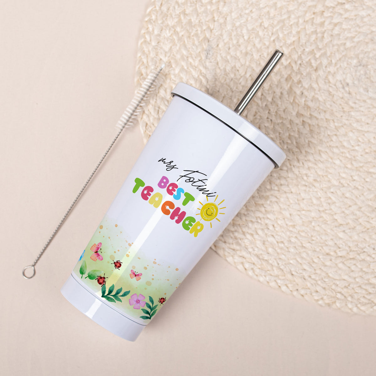 Create Your Own - Stainless Steel Straw Tumbler 16oz - GOTShirts