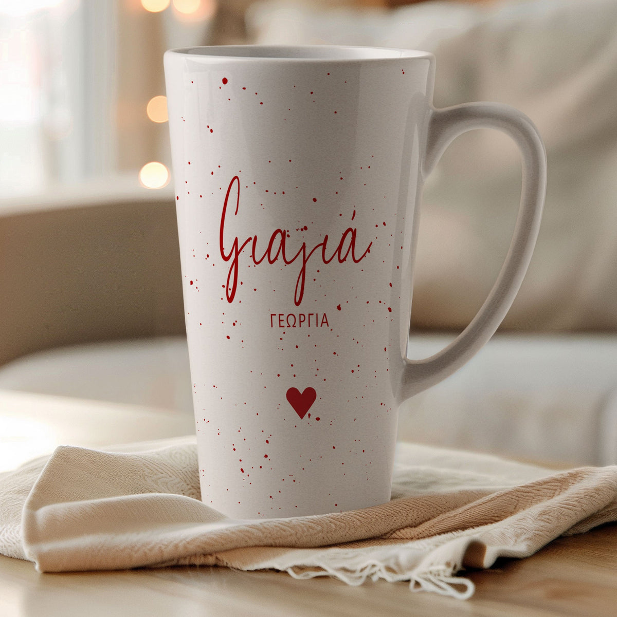 Red Dots Grandmother - Tall Latte Mug - GOTShirts