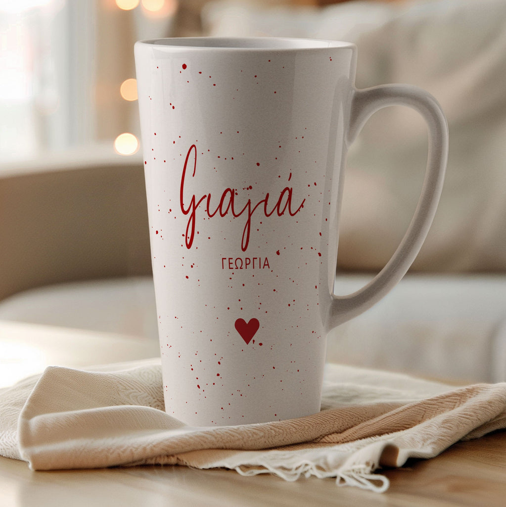 Red Dots Grandmother - Tall Latte Mug - GOTShirts