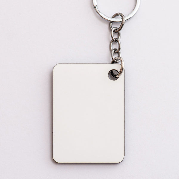 Teacher's Figure - Rectangle Wooden Keyring - GOTShirts