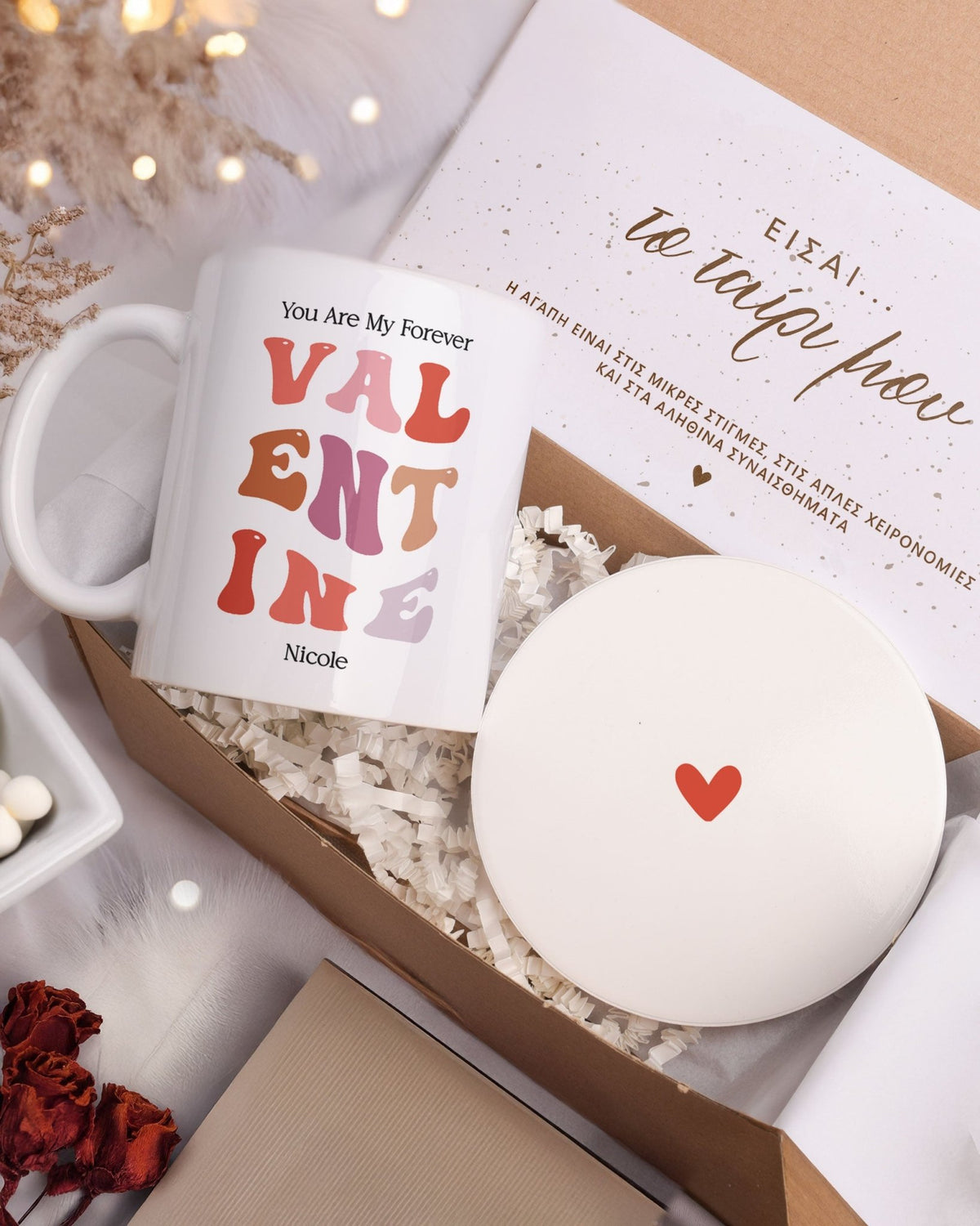 My Forever Valentine - Ceramic Mug 11oz & Coaster Gift Box - GOTShirts