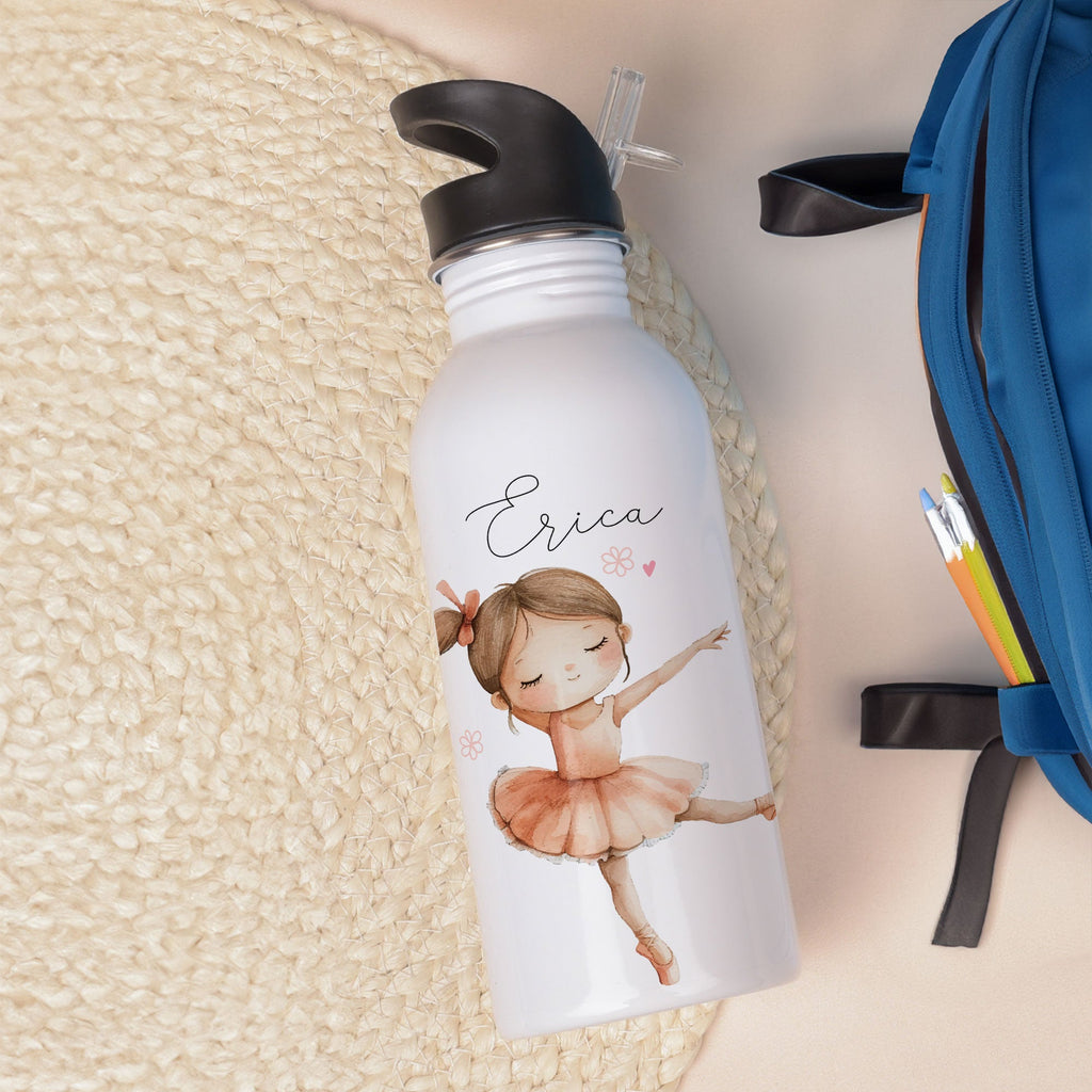 Ballerina - Stainless Steel Water Bottle 600ml - GOTShirts