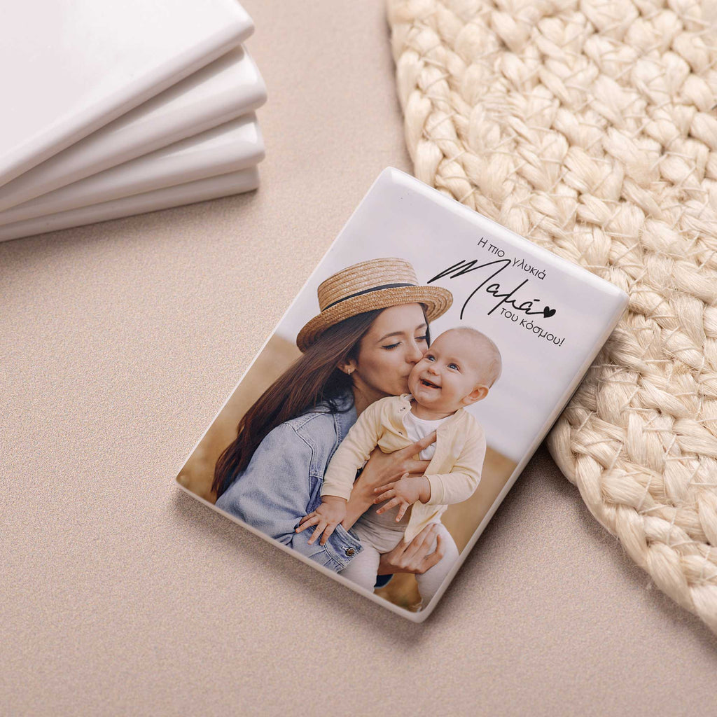 The Sweetest Mom In The World - Ceramic Magnet - GOTShirts