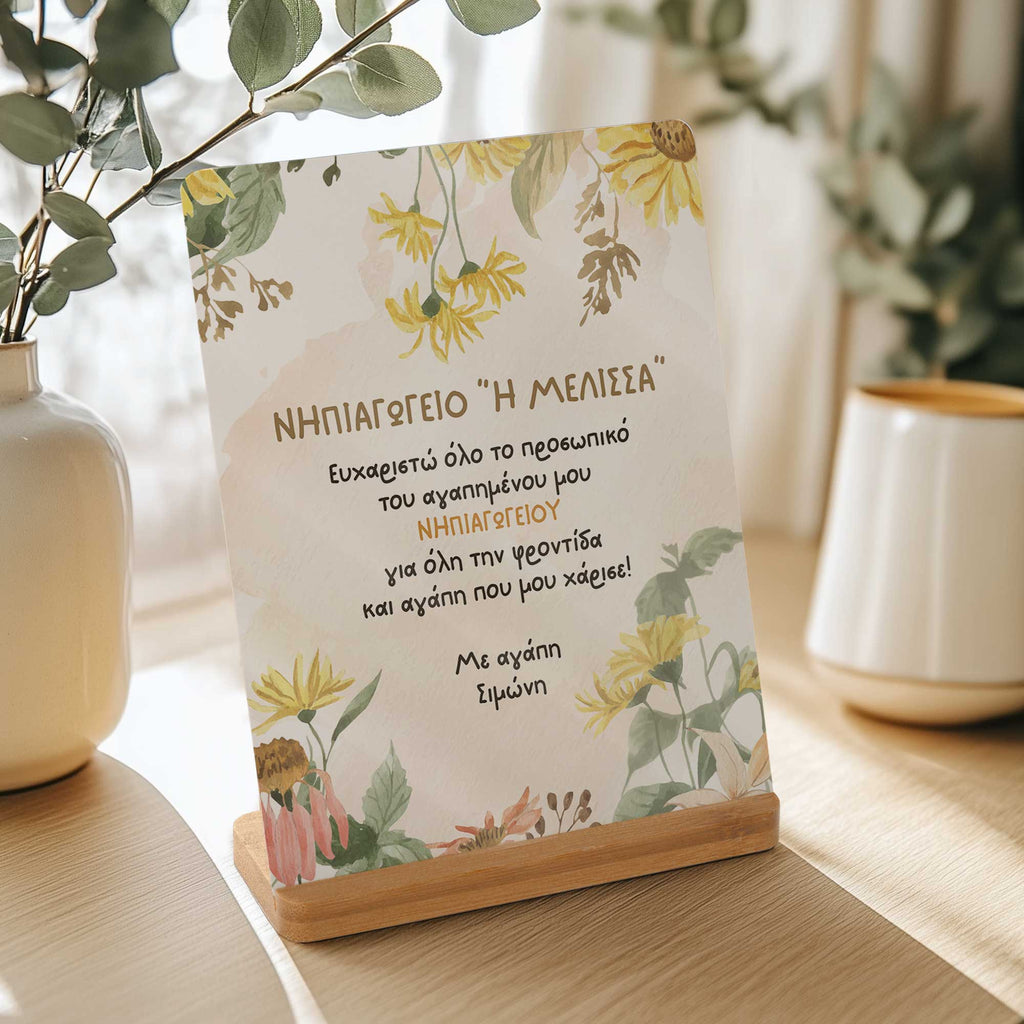 My Favorite Kindergarten - Bamboo Stand Frame - GOTShirts