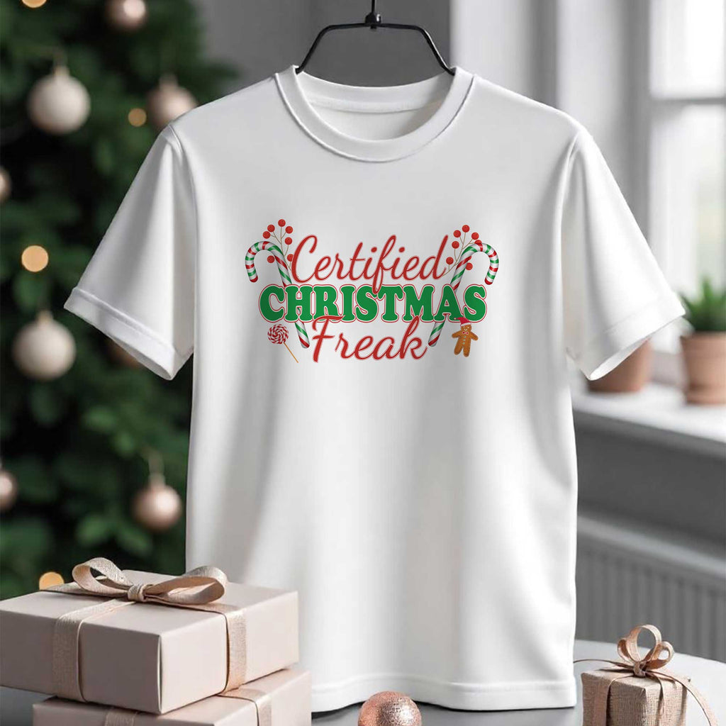 Certified Christmas Freak - Regular Fit T-shirt - GOTShirts