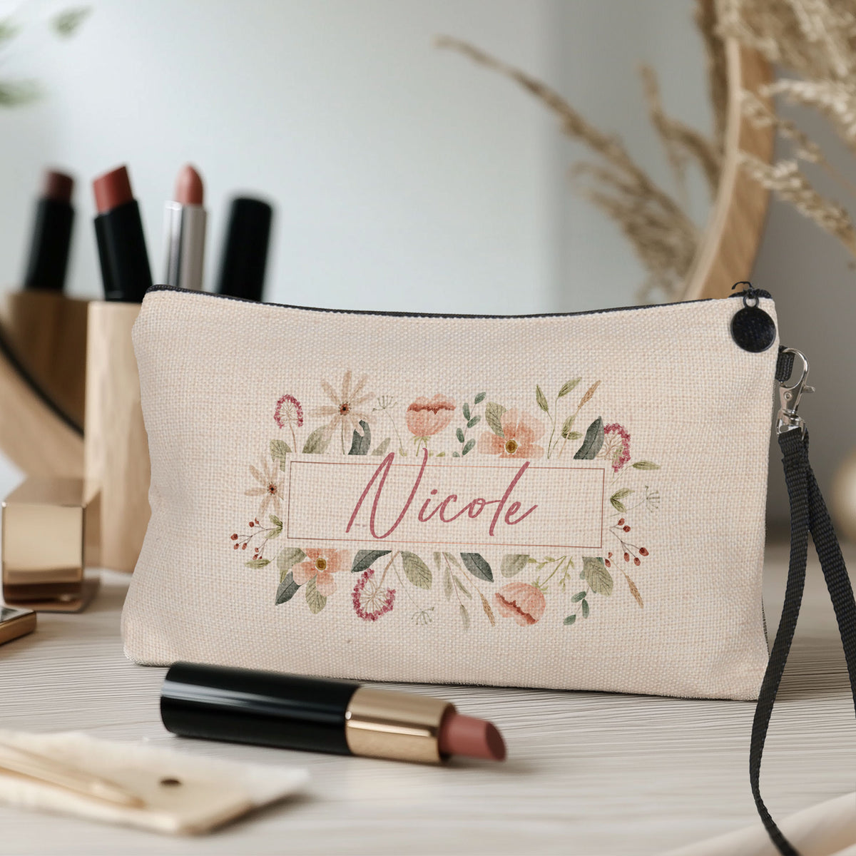 Flower Frame - Make Up Bag - GOTShirts