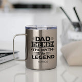 Silver Stainless Steel Mug With Handle - GOTShirts