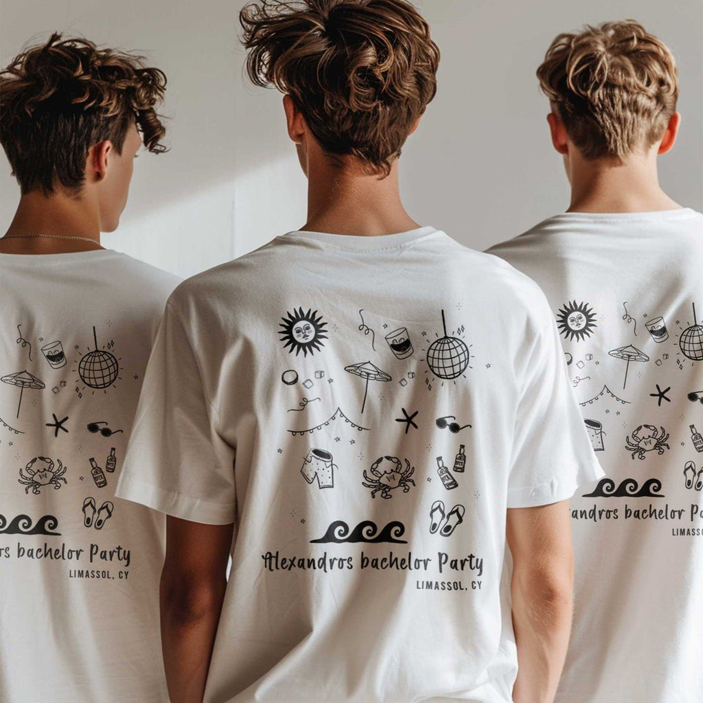 Summer Bachelor Party - T-shirt (2 Sides Print) - GOTShirts