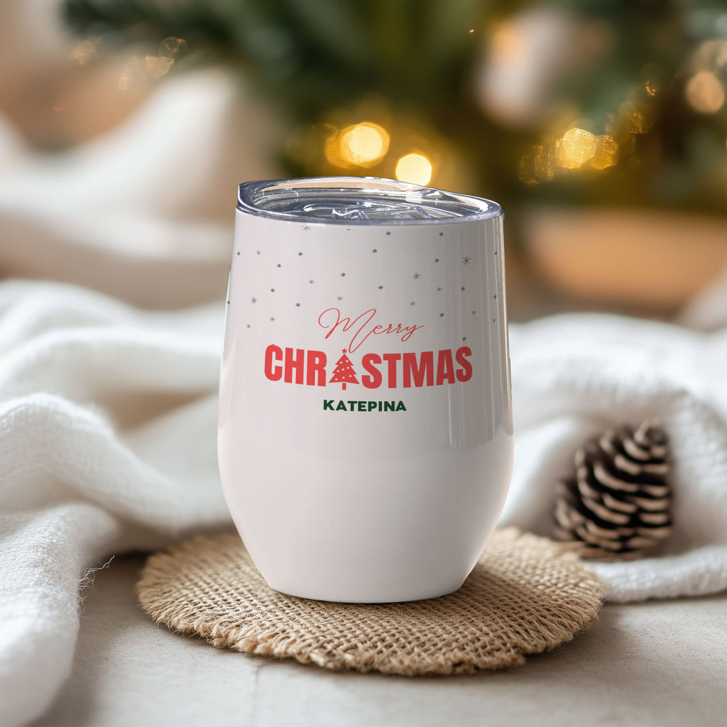 Merry Christmas - Stainless Steel White Mug - GOTShirts
