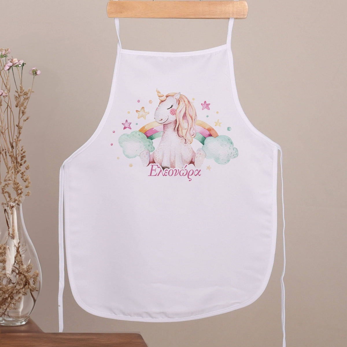 Watercolor Unicorn - Children's White Apron - GOTShirts