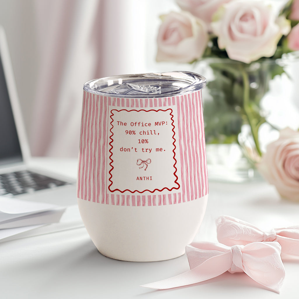 The Office Personalities - Stainless Steel White Mug - GOTShirts