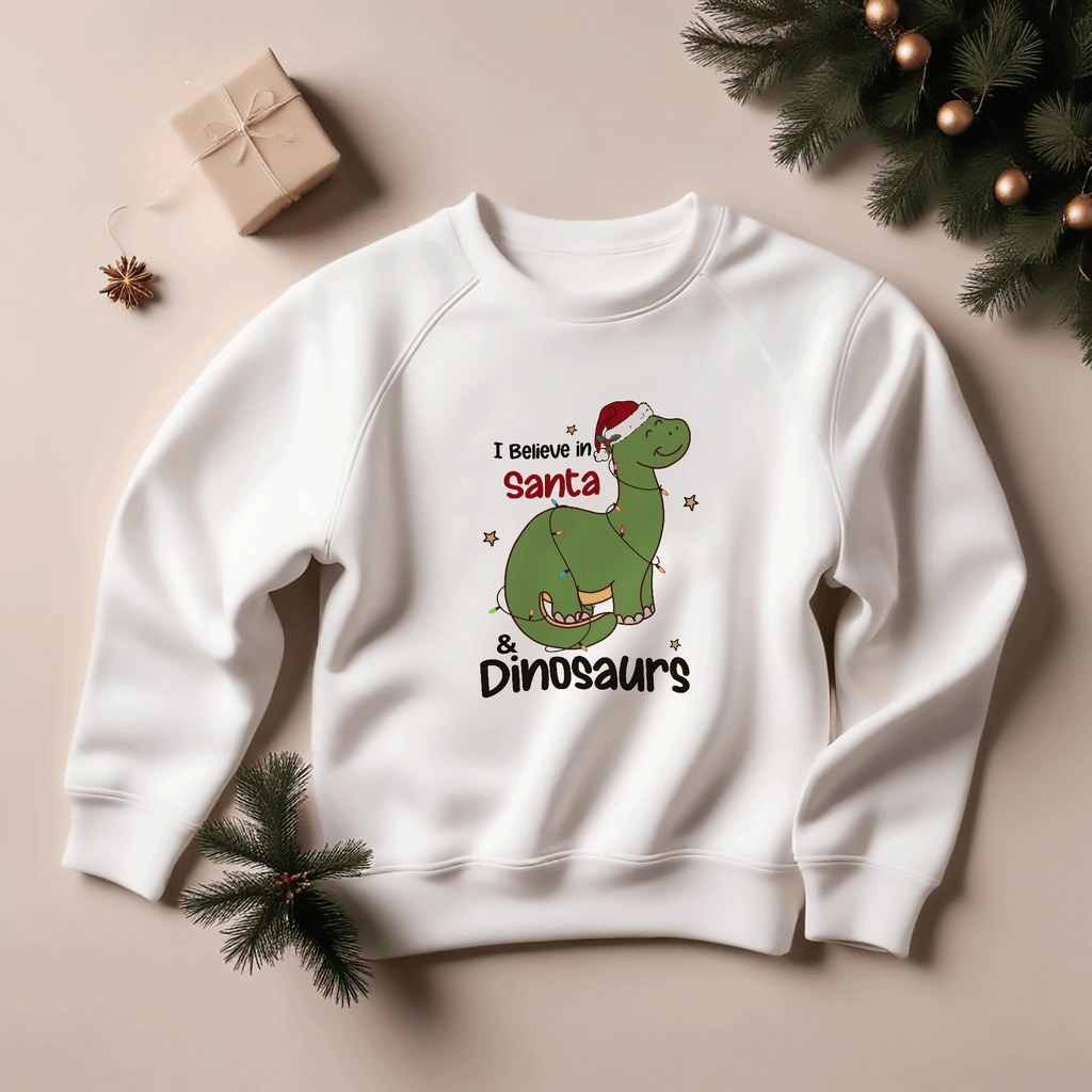 Santa & Dinosaurs Sweatshirt - GOTShirts