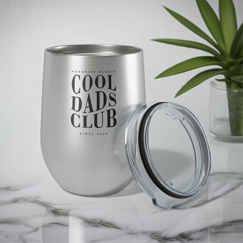 Cool Dads Club - Stainless Steel Silver Mug - GOTShirts