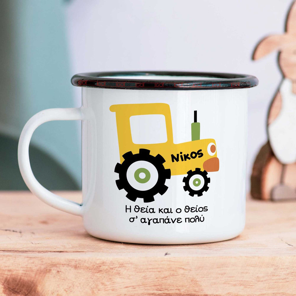 Yellow Truck - Stainless Steel Enamel Mug - GOTShirts