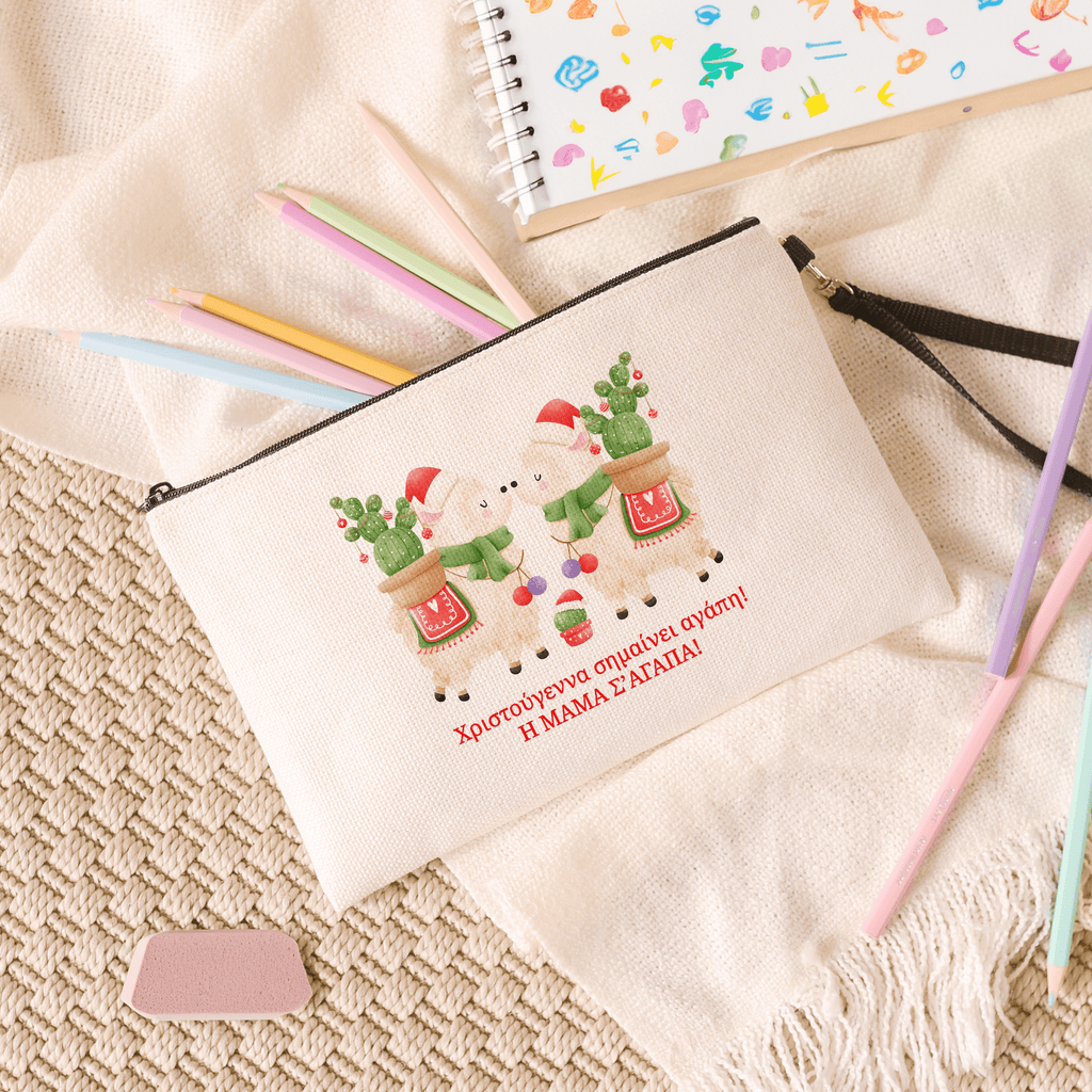 Christmas Means Love - Linen Pencil Case - GOTShirts