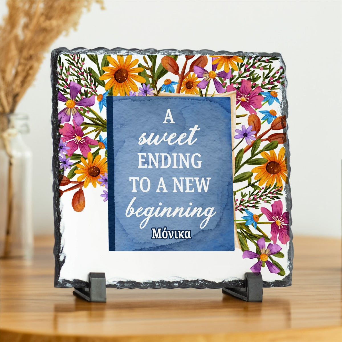 A Sweet Ending To A New Beggining - Rock Photo Slate - GOTShirts