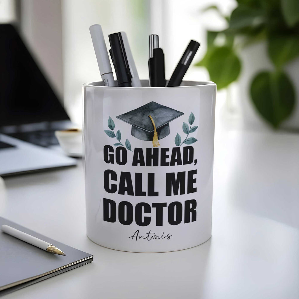 Call Me Doctor - Ceramic Pencil Holder - GOTShirts
