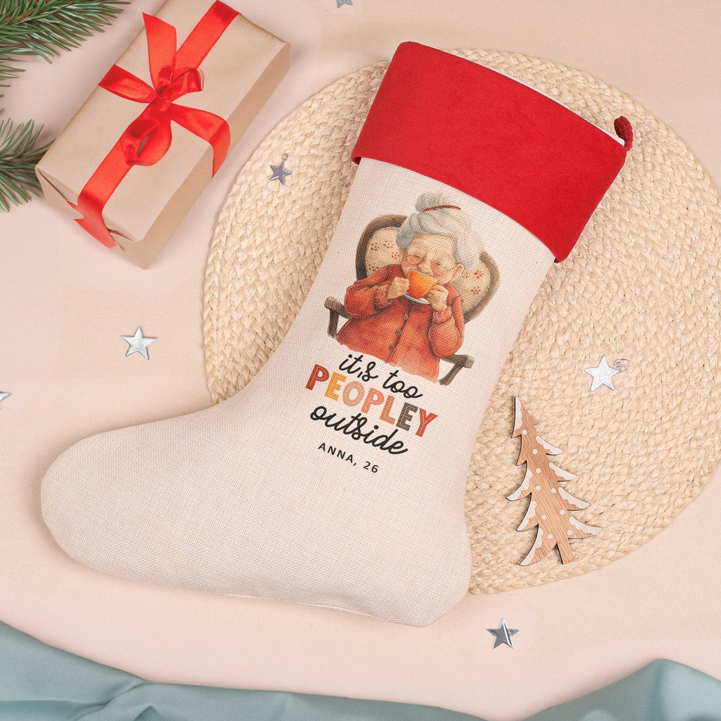 Too Peopley Outside - Christmas Boot - GOTShirts