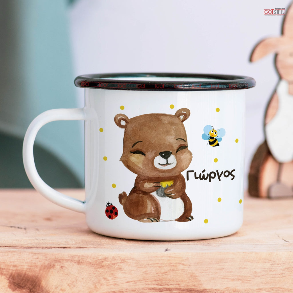 Spring Bear - Stainless Steel Enamel Mug - GOTShirts