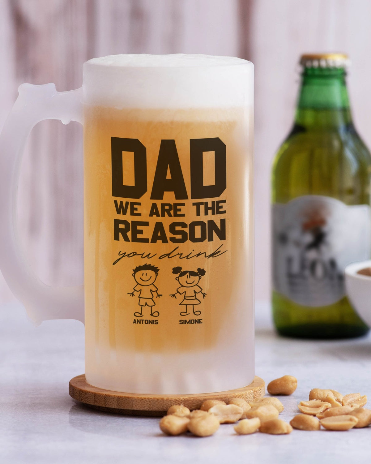 Reason you Drink - Frosted Beer Glass - GOTShirts