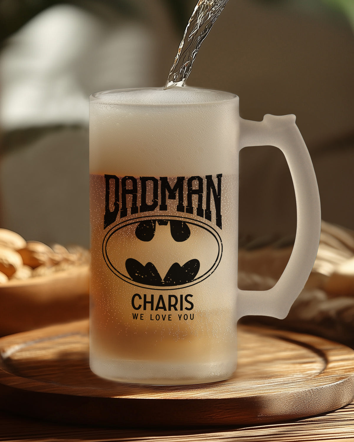 Dadman - Frosted Beer Glass - GOTShirts