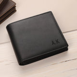 Name Initials - Men's Leather Wallet (Engraved) - GOTShirts