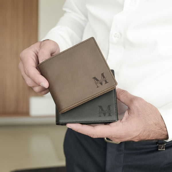 Men's Leather Wallet (Engraved) - GOTShirts