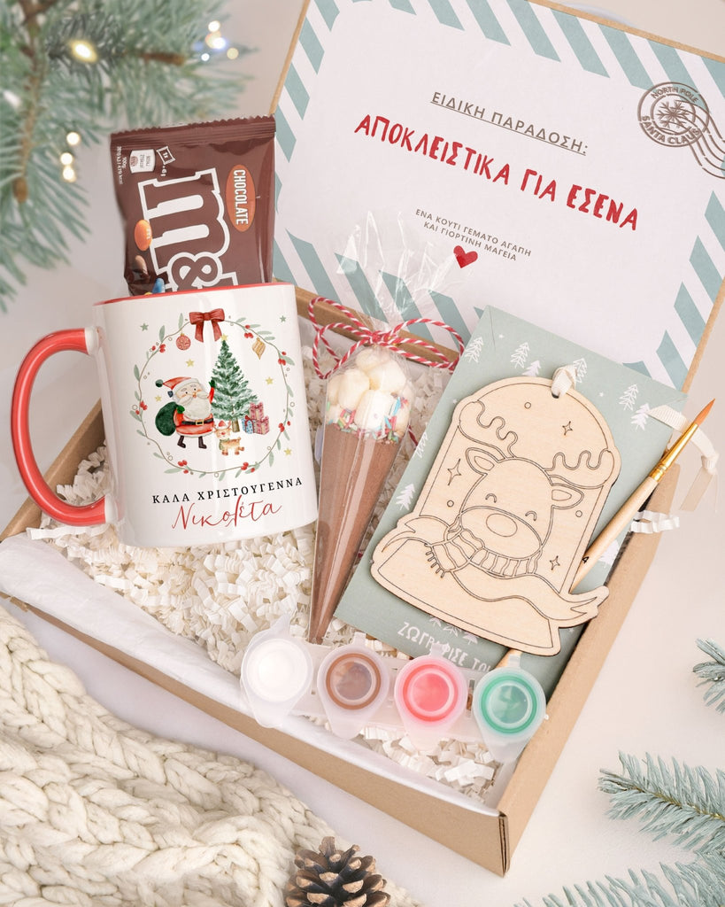 Merry Christmas Santa - Mug & Paintings Gift Box - GOTShirts