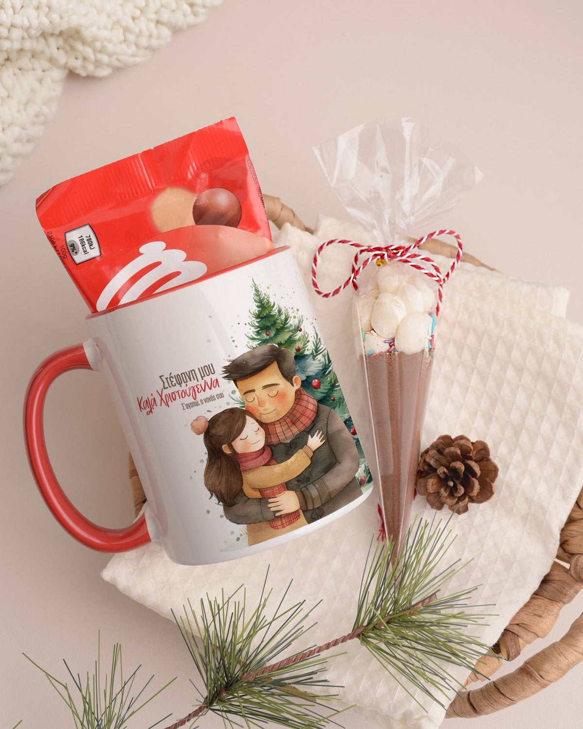 Christmas Godfather - Mug & Paintings Gift Box - GOTShirts