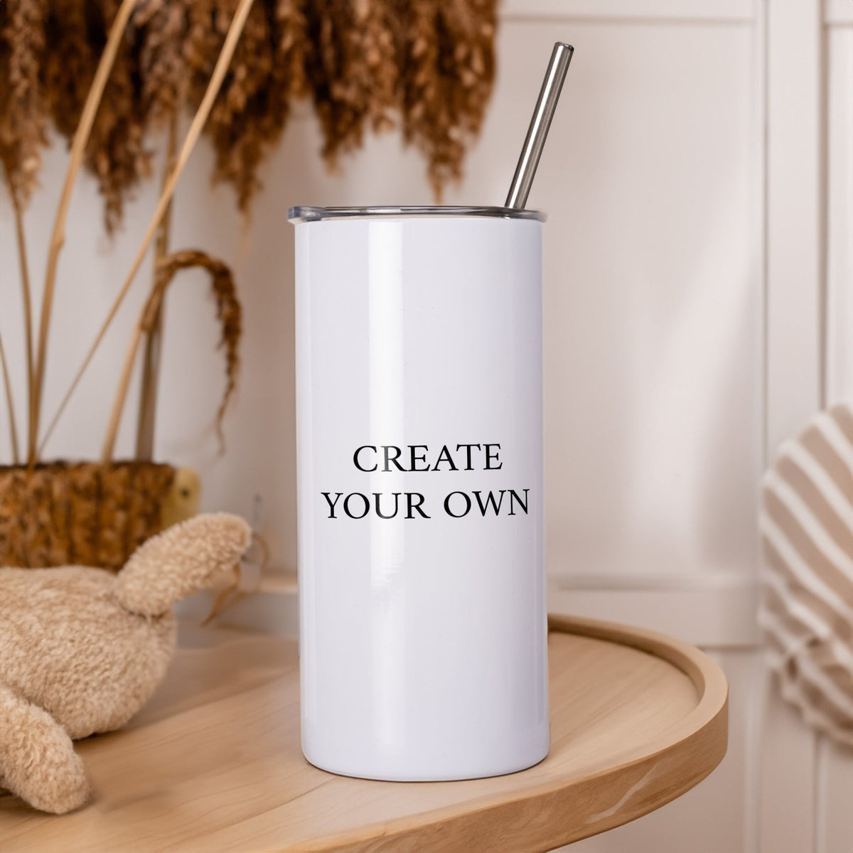 White Skinny Tumbler 16oz - GOTShirts