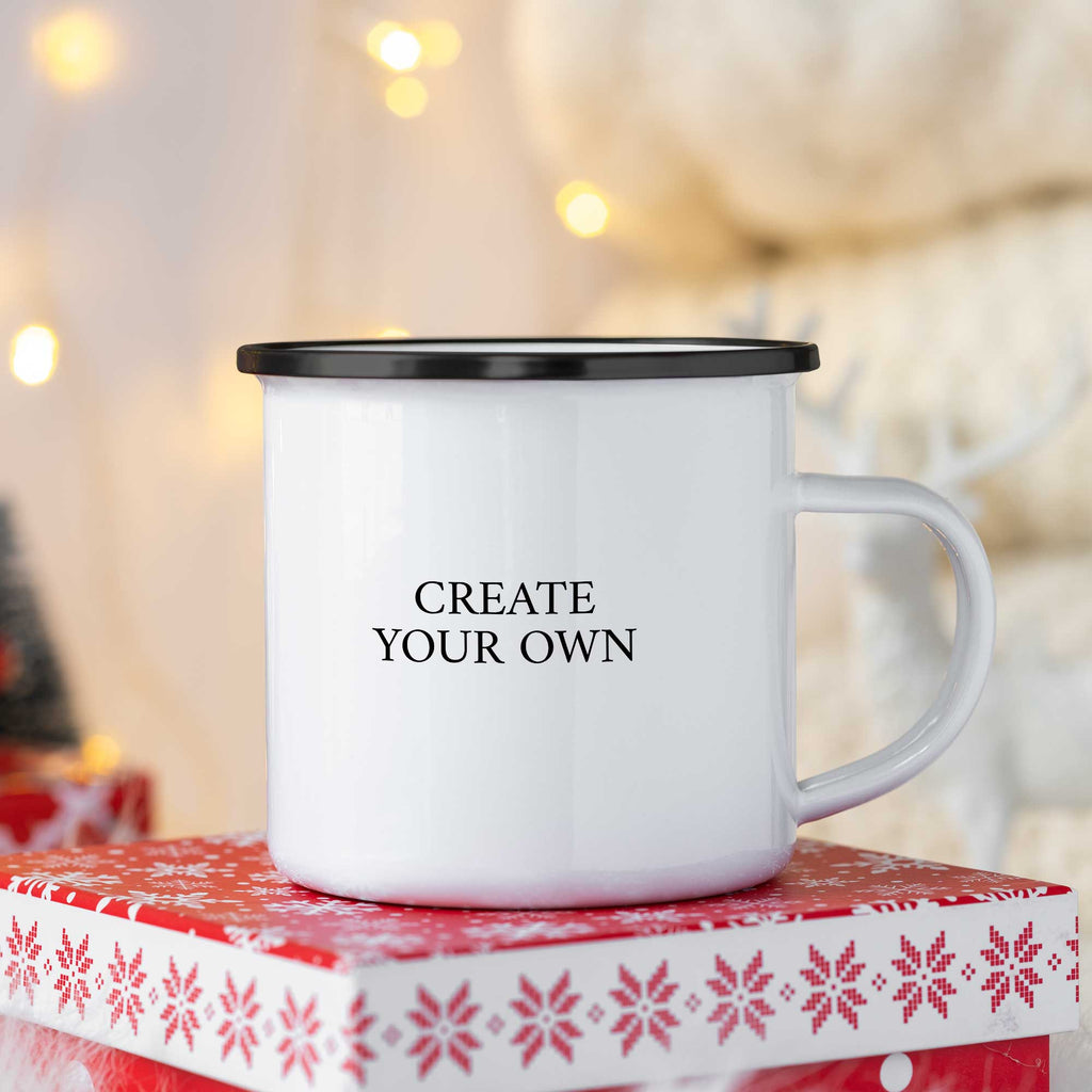 Create Your Own - Christmas S/Steel Enamel Mug
