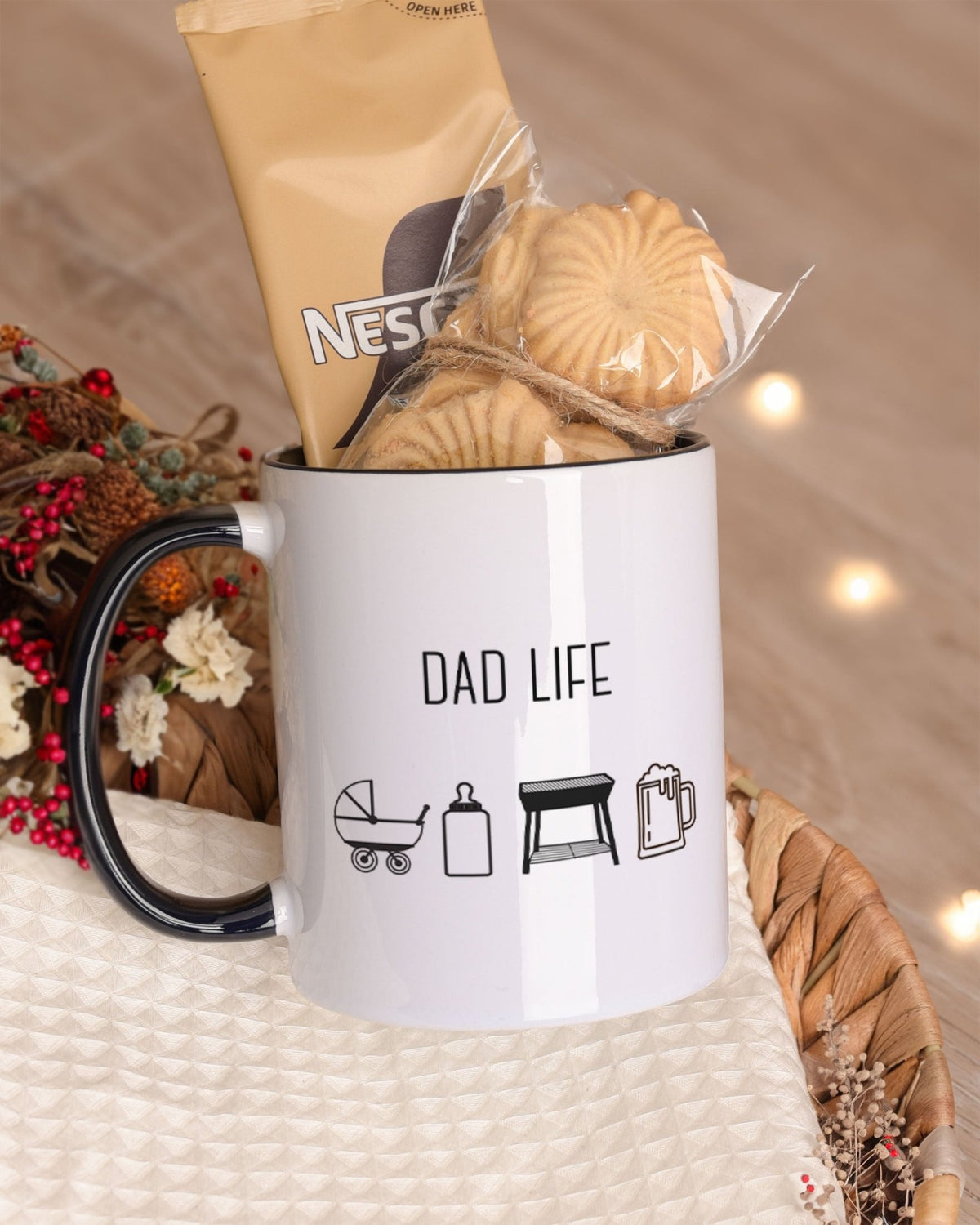 Dad Life - Black Mug Gift Box - GOTShirts