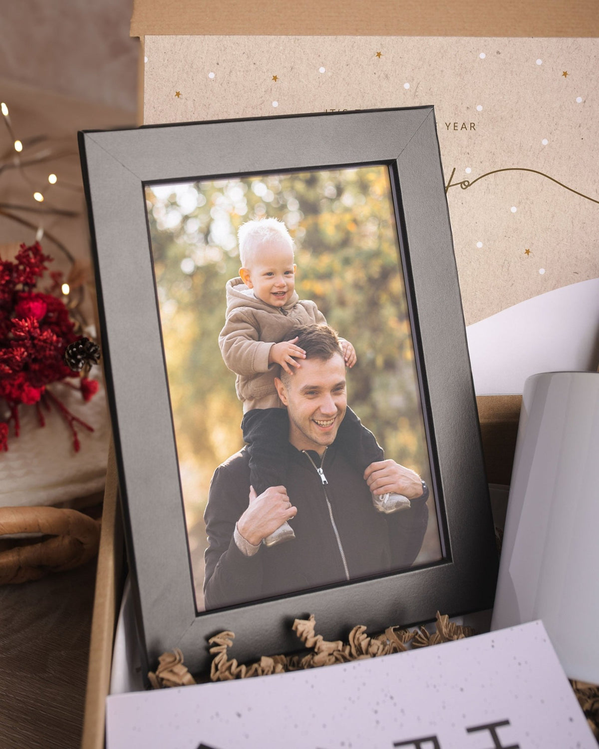 First Time Dad - Black Mug Gift Box - GOTShirts
