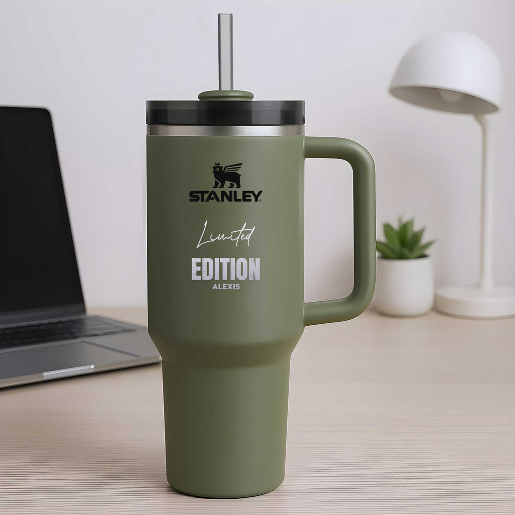 Stanley Quencher Engraved Tumbler - Dried Pine - GOTShirts