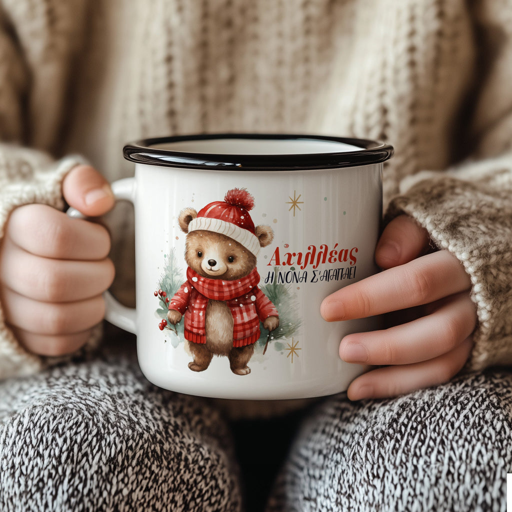 Godmother Loves You - Christmas S/Steel Enamel Mug - GOTShirts